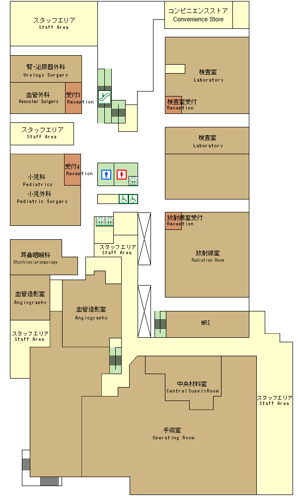 A棟2階フロアマップ